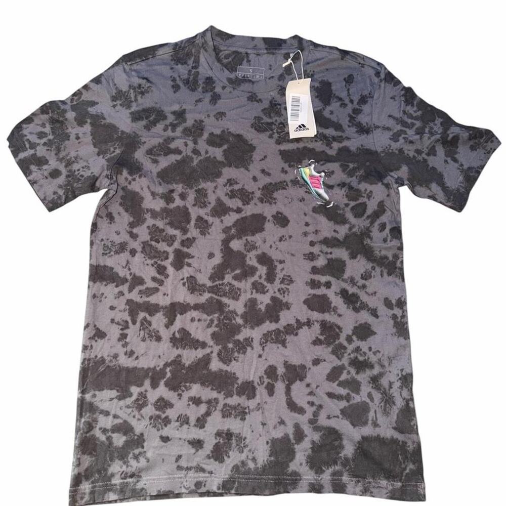 Adidas Grey Speckled T Shirt Size S